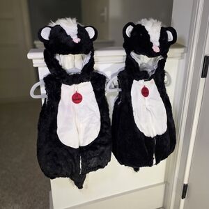 TWO Adorable Skunk Costumes